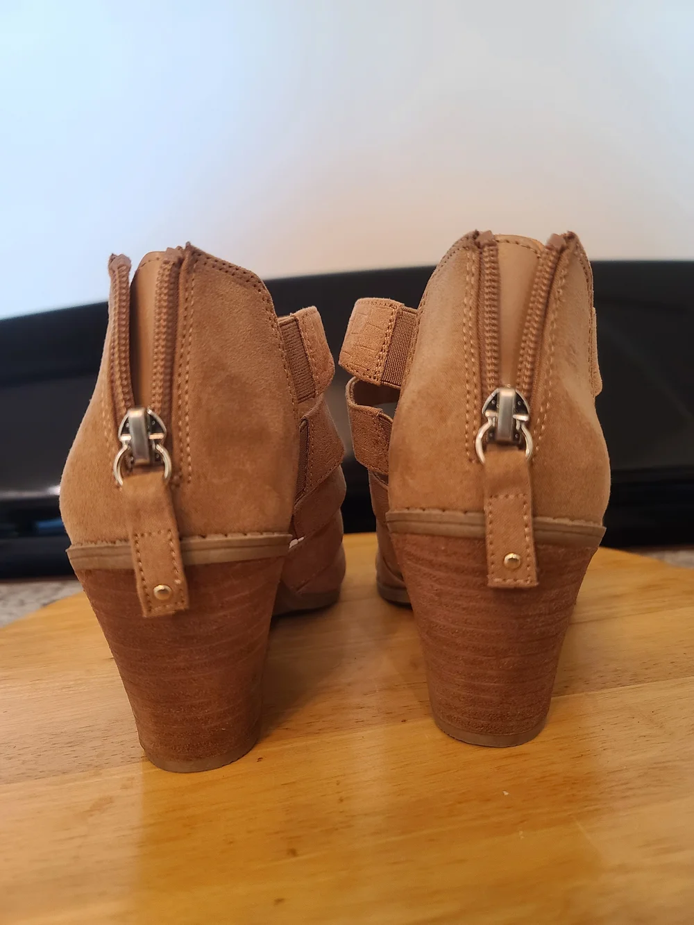 Dr. Scholl's Women's Strappy Tan Gladiator Ankle Booties NWOT US 6.5